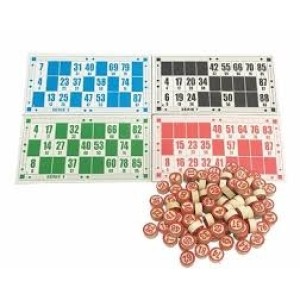Brinquedo kit bingo com 90pçs + 48 cartelas 7891 altimix