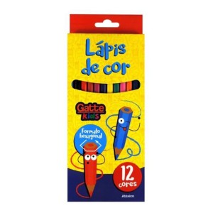 Lapis grd c/12 cores pct c/6 10001 hexagonal gatte kids