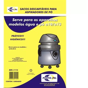 Saco coletor eletrolux 1115 pct c/3pçs