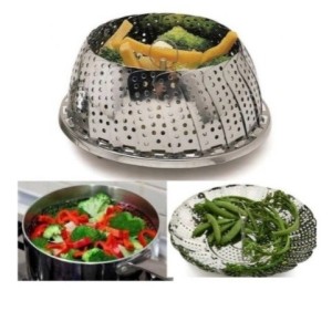 Cesto cozedor a vapor inox c/1 peça a7704