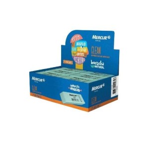 Borracha escolar mercur clean C/24 pçs verde