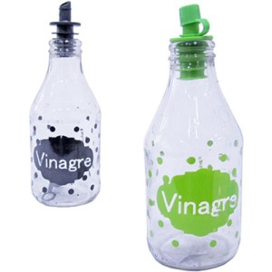Galheteiro de vidro 180ml coquinho vinagre c/1pç ref: 3v 