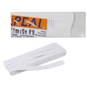 Elastico algodão chato n.18  c/10pçs  real 3118