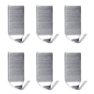 Gancho metal adesivo com 6 peças glp0289