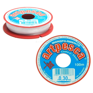 Linha pesca artpesca 0,30 caixa c/20pçs c/100 mts cada