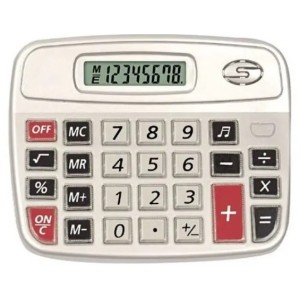 Calculadora c/1pç 9838a hm-151 8 digitos usa 2 pilhas aa