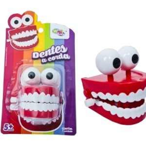 Brinquedo dentadura a corda c/1 pç 7655 wellmix