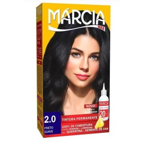 Tintura cabelo preto suave 2.0 c/1 pç 30ml marcia