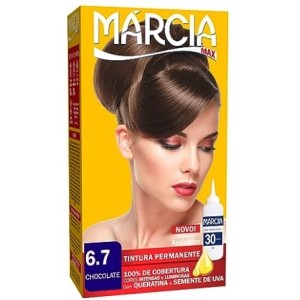 Tintura cabelo chocolate 6.7 c/1 pç 30ml marcia