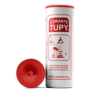 Tinta tupy vermelho 15 c/6pçs algodão tingir roupa