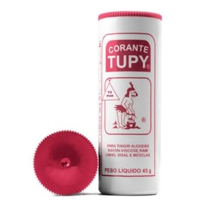 Tinta tupy pink 13 c/6pçs algodão tingir roupa