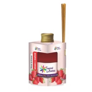 Difusor de aromas morango c/ champagne c/1pç 250ml tropical