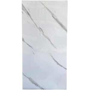 Placa adesiva de papel para parede mármore branco 60x30cm c/1 peça 0120 Top Mix