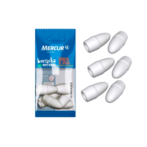 Borracha ponteira branca c/6 pull pack mercur