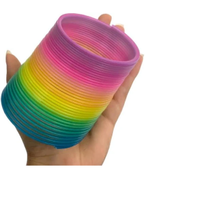 Brinquedo mola maluca grande colorida Plast´Sandri