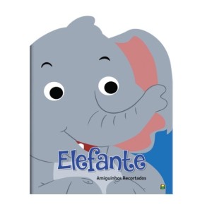 Livro amiguinhos recortados  c/1pç elefante todolivro