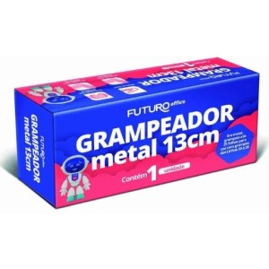 Grampeador c/1pç fo262209 metal 13cm p/ 25 folhas futuro
