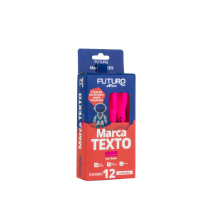 Marca texto rosa c/12 fo272206 futuro