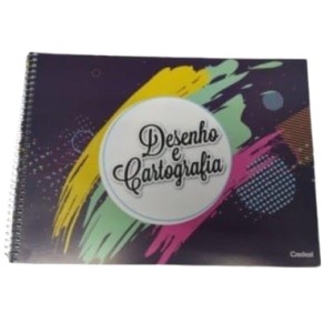 Caderno cartografia c/1 peça 48fls flex 104552 credeal