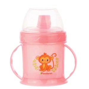 Copo kids c/ alca e tampa 220ml c/1pç 470138 plasduran