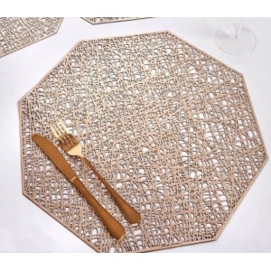 Jogo americano octogonal c/1pç descanso mesa 0072 top mix