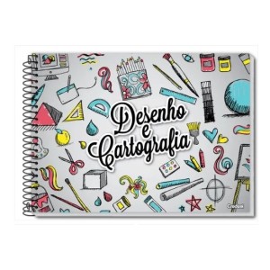 Caderno cartografia milimetrado c/d 80fls c/1pç credeal 283912