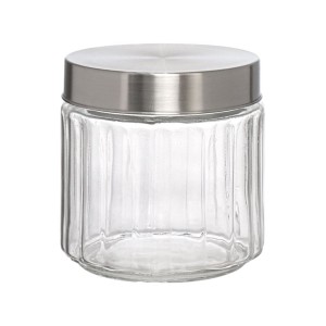 Pote de vidro redondo cabane 800ml pote213 hauskraft