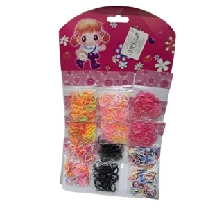 Elastico silicone colorido rt270111 cartela c/12 pacotes reds