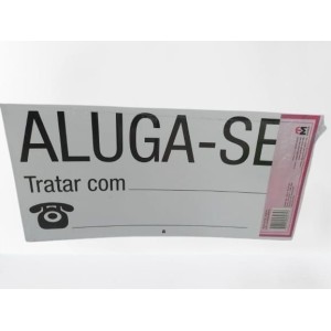 Placa aluga-se 0753 pct c/ 20 fls  150x310mm marse
