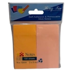 Bloco postit c60358 c/2pç de 100fls 76x38mm