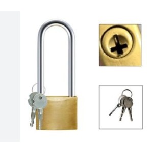 Cadeado longo chave tetra c/1 pç 32mm glory